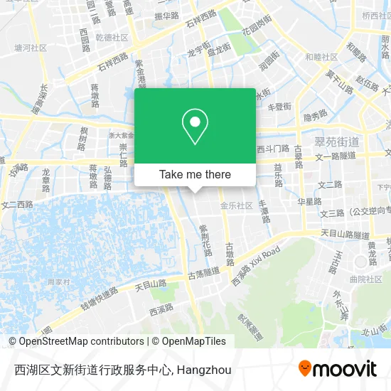 西湖区文新街道行政服务中心 map