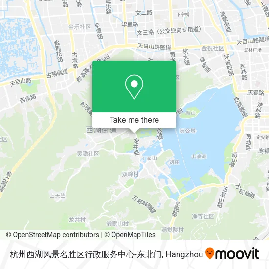 杭州西湖风景名胜区行政服务中心-东北门 map