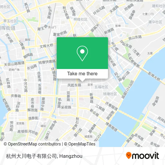 杭州大川电子有限公司 map