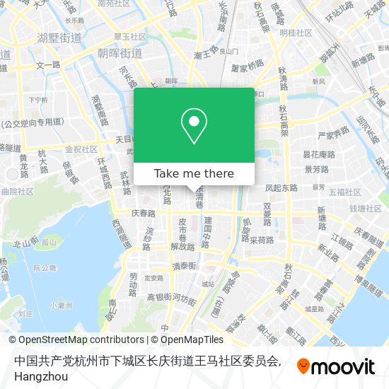 中国共产党杭州市下城区长庆街道王马社区委员会 map