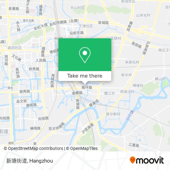 新塘街道 map