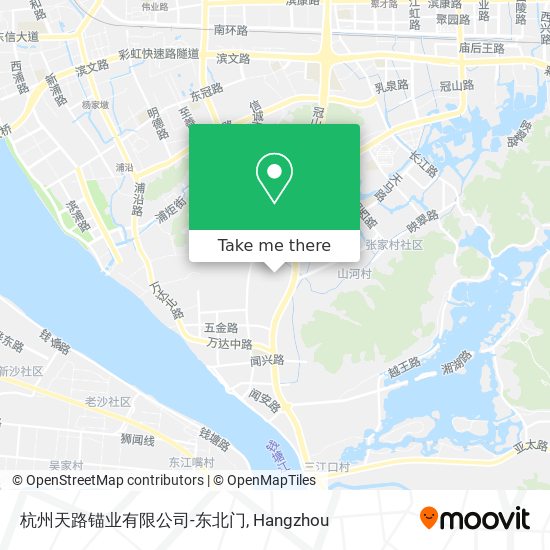 杭州天路锚业有限公司-东北门 map