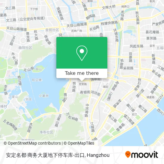安定名都·商务大厦地下停车库-出口 map