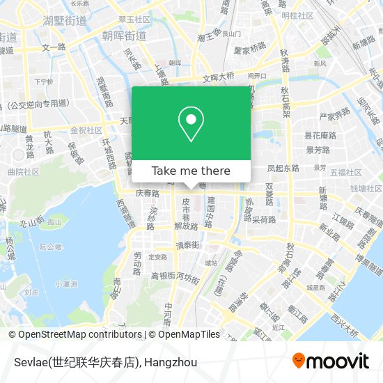 Sevlae(世纪联华庆春店) map