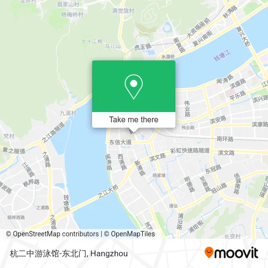 杭二中游泳馆-东北门 map