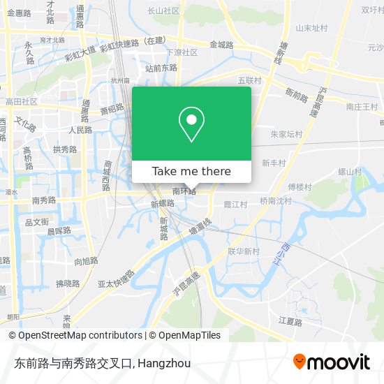 东前路与南秀路交叉口 map