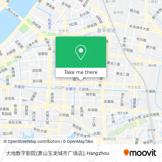 大地数字影院(萧山宝龙城市广场店) map