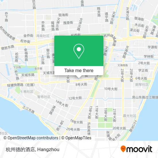 杭州德的酒店 map