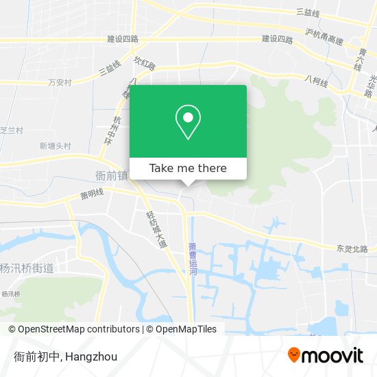 衙前初中 map