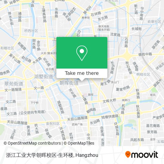 浙江工业大学朝晖校区-生环楼 map