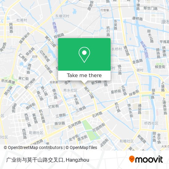 广业街与莫干山路交叉口 map