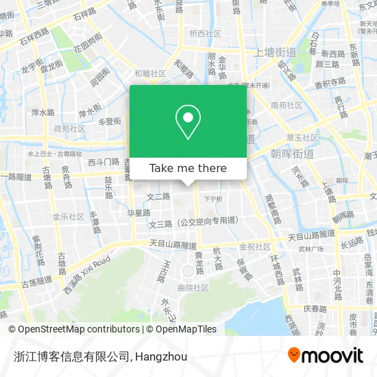 浙江博客信息有限公司 map