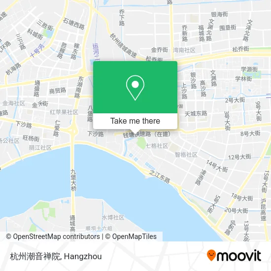 杭州潮音禅院 map