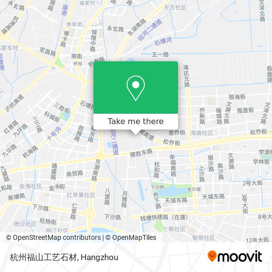杭州福山工艺石材 map