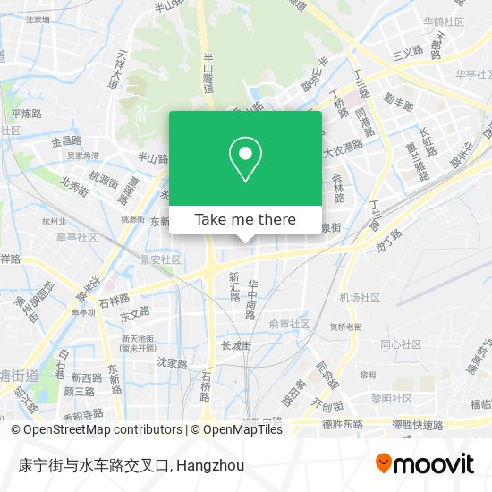 康宁街与水车路交叉口 map
