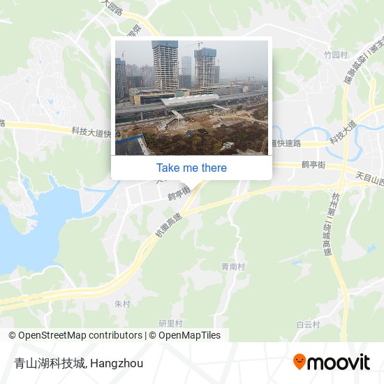 青山湖科技城 map