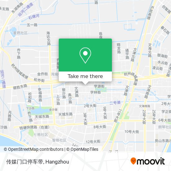 传媒门口停车带 map
