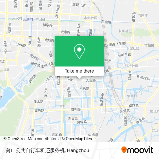 萧山公共自行车租还服务机 map