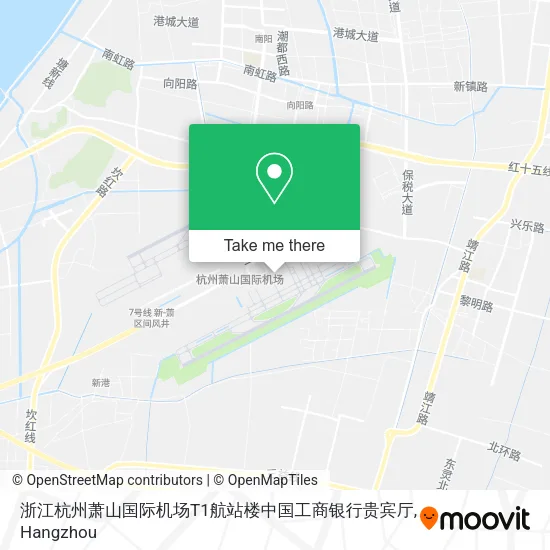 浙江杭州萧山国际机场T1航站楼中国工商银行贵宾厅 map
