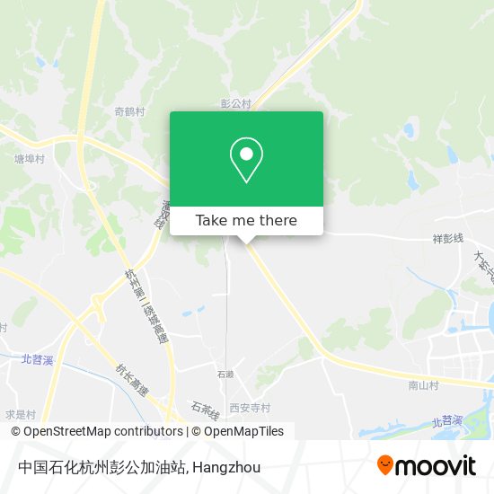 中国石化杭州彭公加油站 map