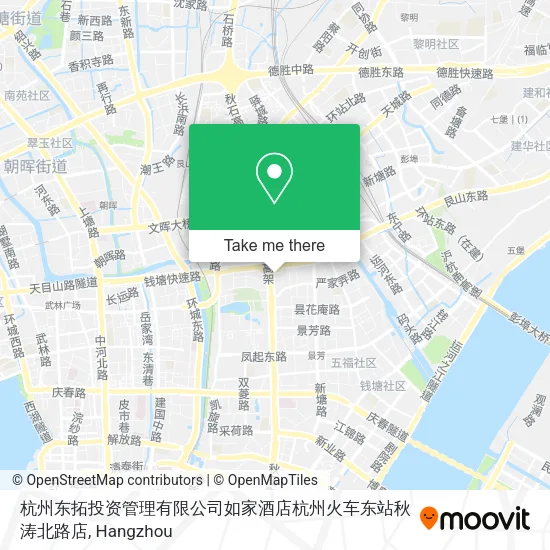 杭州东拓投资管理有限公司如家酒店杭州火车东站秋涛北路店 map