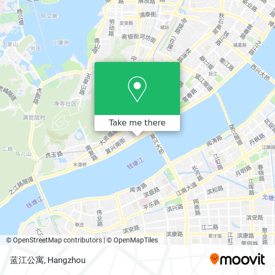 蓝江公寓 map