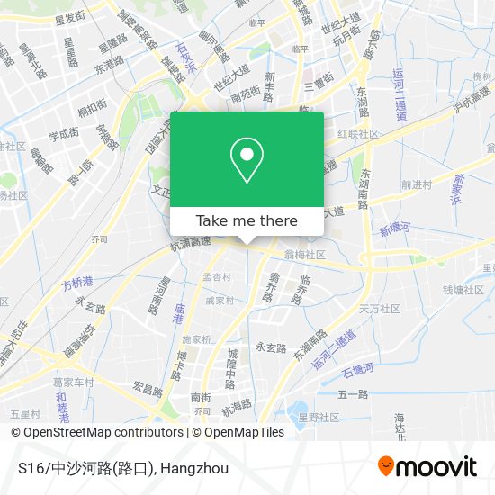 S16/中沙河路(路口) map