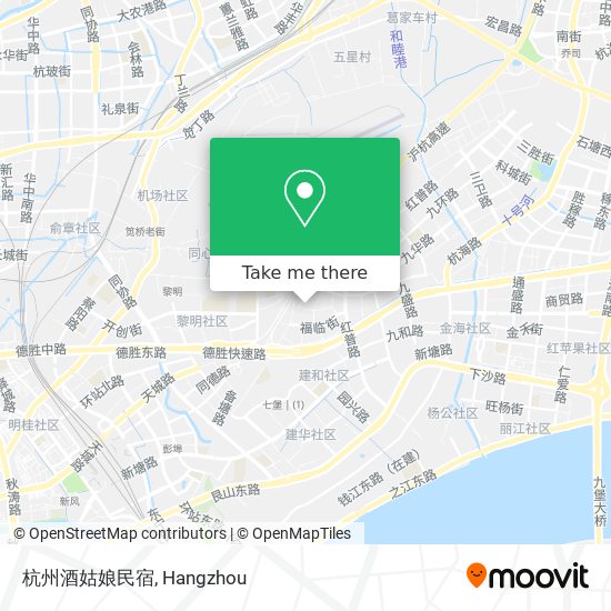 杭州酒姑娘民宿 map