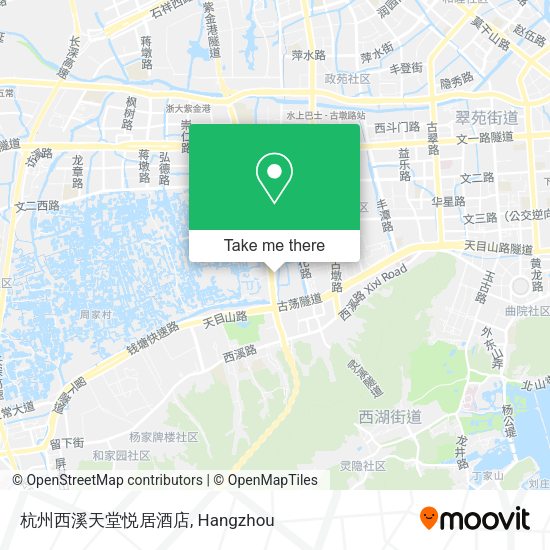 杭州西溪天堂悦居酒店 map