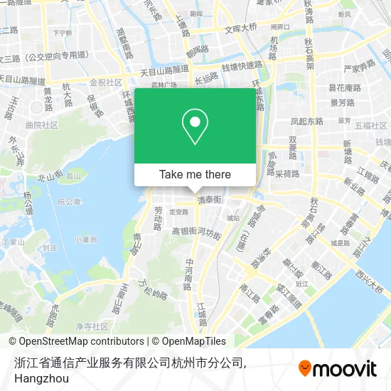 浙江省通信产业服务有限公司杭州市分公司 map
