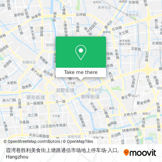 霞湾巷胜利美食街上塘路通信市场地上停车场-入口 map