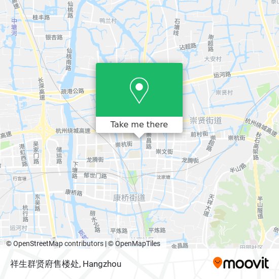 祥生群贤府售楼处 map