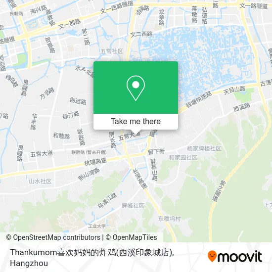 Thankumom喜欢妈妈的炸鸡(西溪印象城店) map