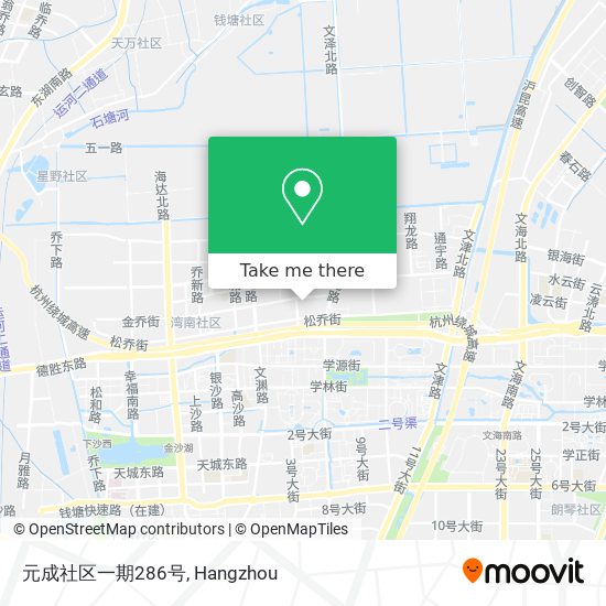 元成社区一期286号 map