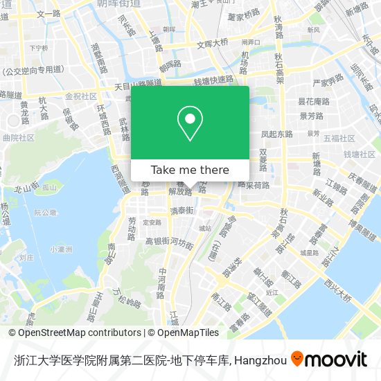 浙江大学医学院附属第二医院-地下停车库 map