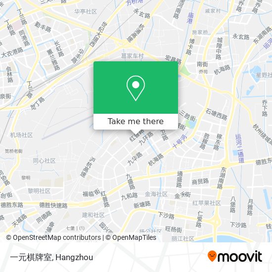 一元棋牌室 map