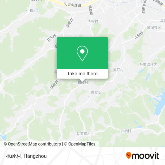 枫岭村 map