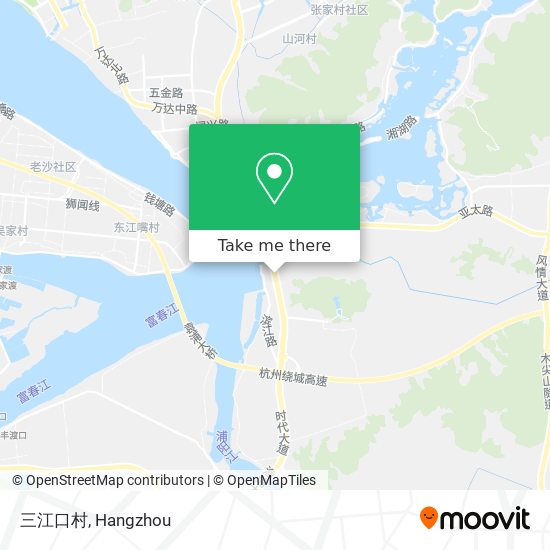 三江口村 map