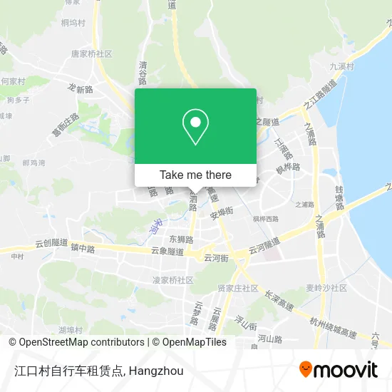 江口村自行车租赁点 map