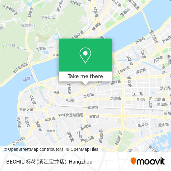 BECHILI标签(滨江宝龙店) map