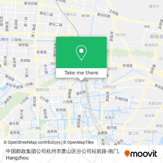 中国邮政集团公司杭州市萧山区分公司站前路-南门 map