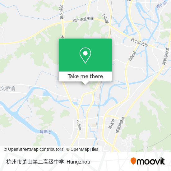 杭州市萧山第二高级中学 map