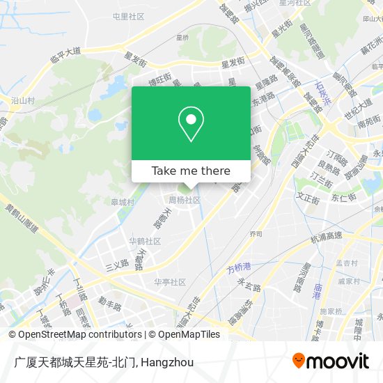 广厦天都城天星苑-北门 map