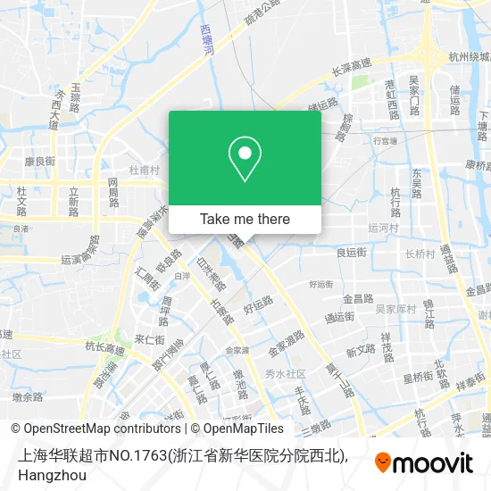 上海华联超市NO.1763(浙江省新华医院分院西北) map