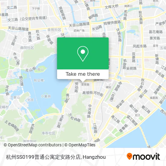 杭州SS0199普通公寓定安路分店 map