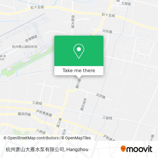 杭州萧山大雁水泵有限公司 map