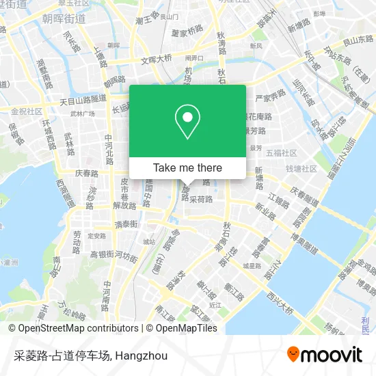 采菱路-占道停车场 map