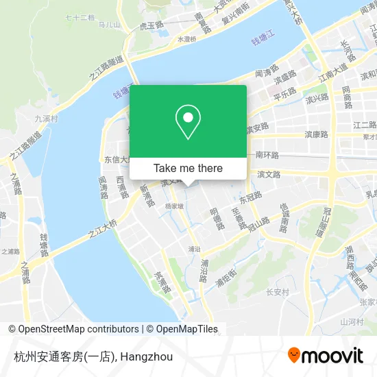 杭州安通客房(一店) map