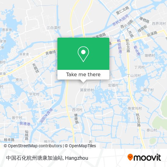 中国石化杭州塘康加油站 map