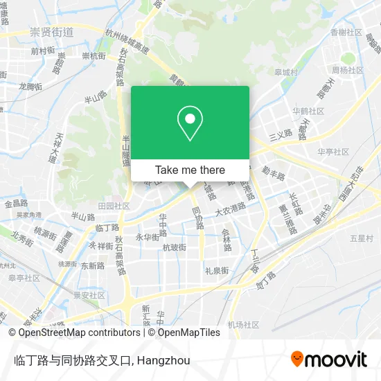 临丁路与同协路交叉口 map